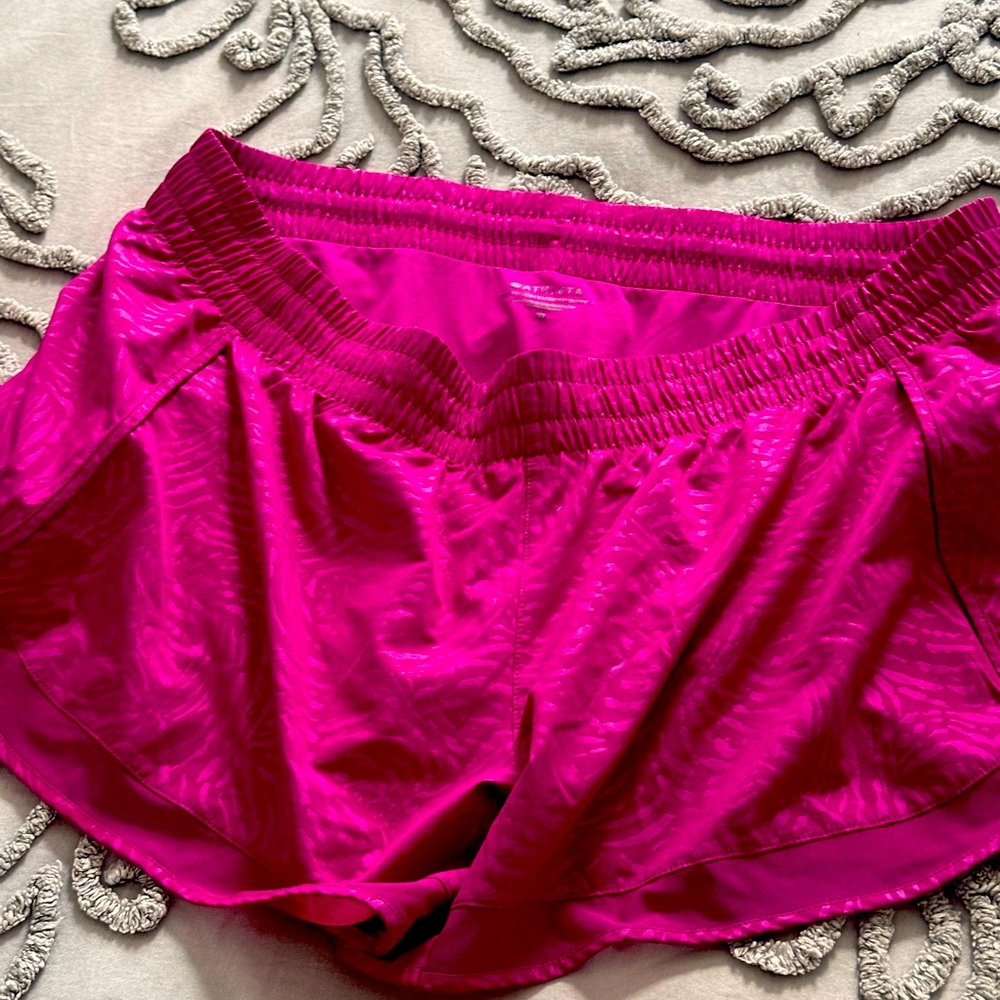 Athleta mesh racer shorts